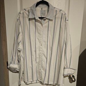 Aerie Boyfriend Fit Button Up Shirt